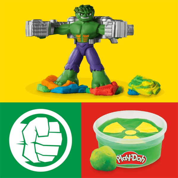 Пластилин Play-Doh Hulk Smash and Squish Разноцветный / 3+ photo 4