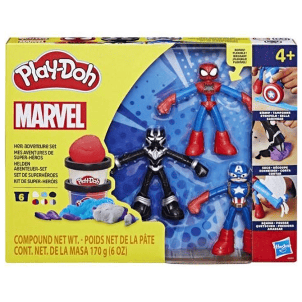 Набор пластилина Play-Doh Marvel Figures Разноцветный / 4+ photo 1