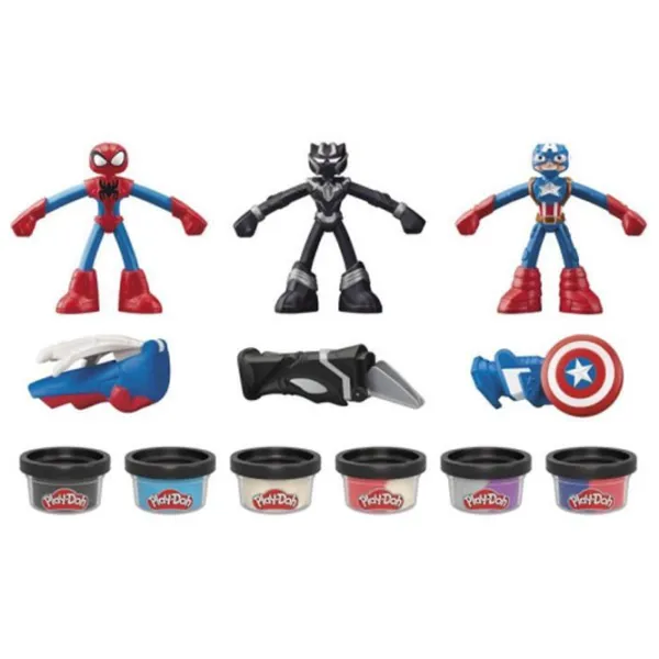 Набор пластилина Play-Doh Marvel Figures Разноцветный / 4+ photo 2