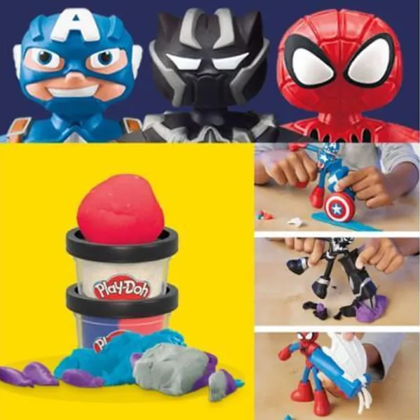 Набор пластилина Play-Doh Marvel Figures Разноцветный / 4+ photo 4