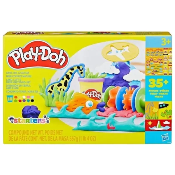Набор пластилина Play-Doh Land Air and Sea Разноцветный / 3+ photo 1