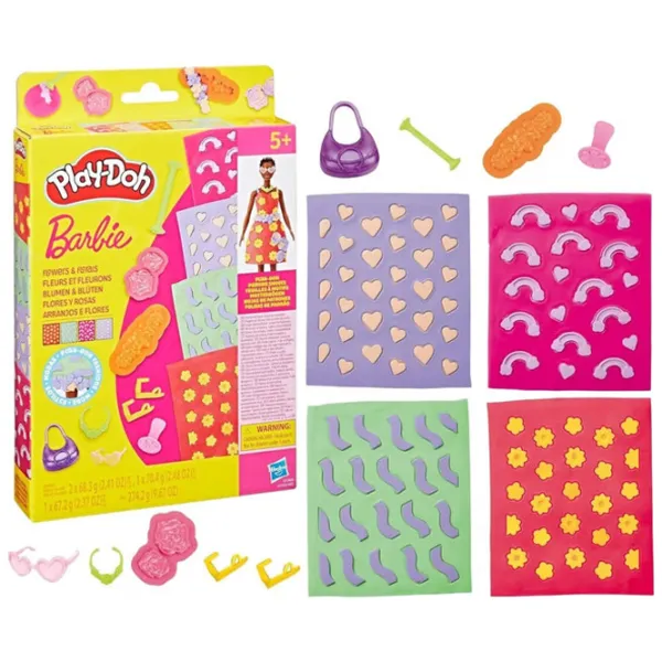 Набор пластилина Play-Doh Barbie Designer Patterns Разноцветный / 3+ photo 2