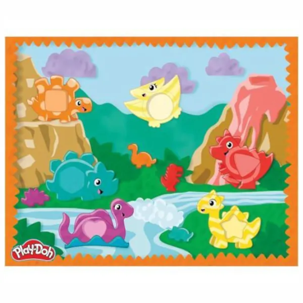 Set de plastilină Play-Doh Shapes And Colors Dino Multicolor / 3+ photo 5