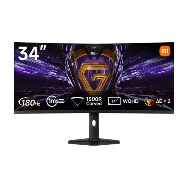 Монитор Xiaomi G34WQi 2026 34" 4K 180 Гц / 1 мс / Черный photo 1