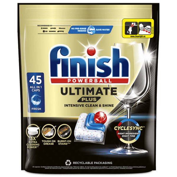 Средство FINISH Ultimate Plus капсулы / для очистки photo 1