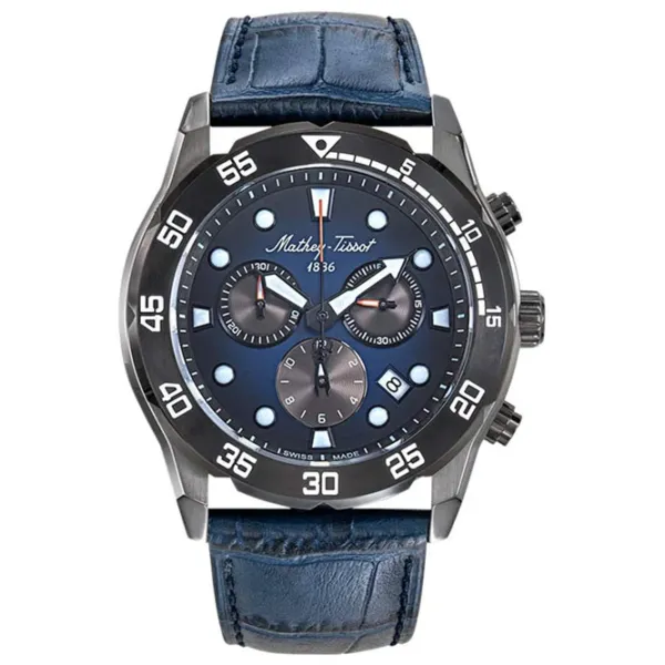Ceas de mână pentru bărbați Mathey-Tissot H121CHLNB Cuarț / 44 mm photo 1