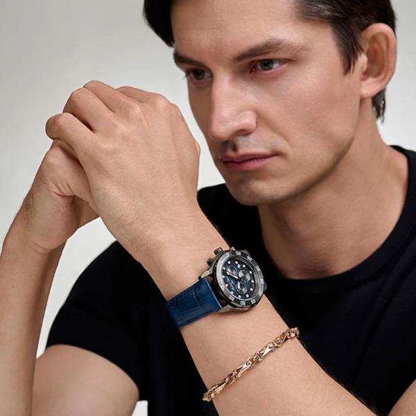 Ceas de mână pentru bărbați Mathey-Tissot H121CHLNB Cuarț / 44 mm photo 2