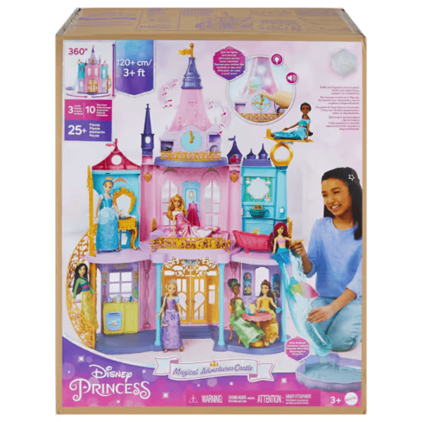 Castel pentru păpuși Mattel Princess Ultimate Castle HLW29 Lacăt / 3+ photo 5