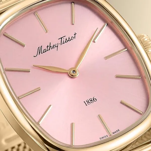 Ceas de mână pentru femei Mathey-Tissot D7919PK Cuarț / 34 mm photo 4