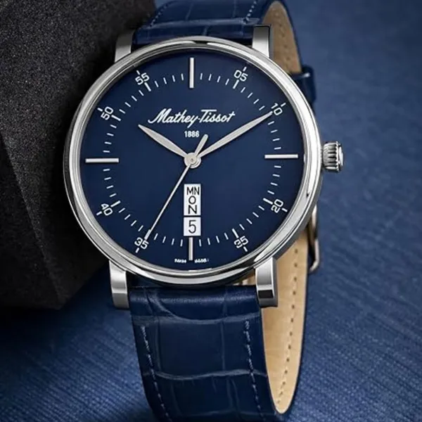 Ceas de mână pentru bărbați Mathey-Tissot H7918ALBU Cuarț / 40 mm photo 5