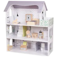 Домик для кукол Baby Mix Montessori Wood 58990 домик / 3+