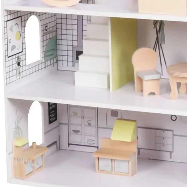 Домик для кукол Baby Mix Montessori Wood 58990 домик / 3+ photo 3