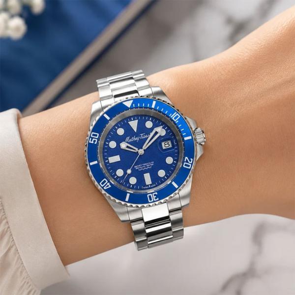 Ceas de mână pentru bărbați Mathey-Tissot H977ABU Cuarț / 43 mm photo 2