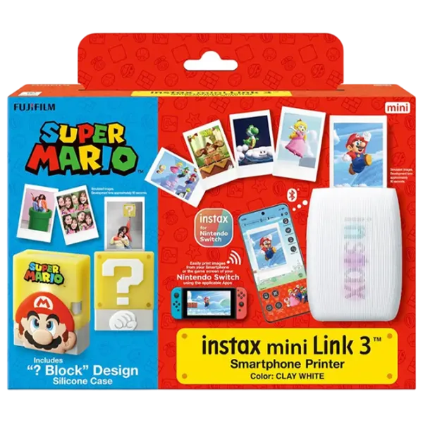 Foto imprimantă FujiFilm Instax Mini Link 3 Super Mario Edition  / Color / Sage Green photo 4