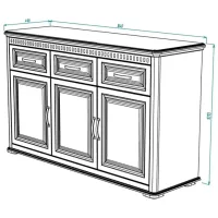 Тумба под телевизор ML-Mobila MARSEILLE №15 101 x 164 x 49см / ДСП photo 4