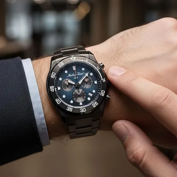 Ceas de mână pentru bărbați Mathey-Tissot H121CHNB Cuarț / 44 mm photo 3