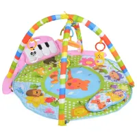 Covoraş pentru joc Moni Baby Piano Girl (696-R6) 0+/ Rotund/ Green photo 5