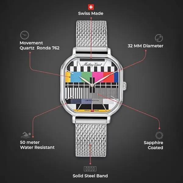 Ceas de mână pentru femei Mathey-Tissot D7917TV Cuarț / 32 mm photo 5