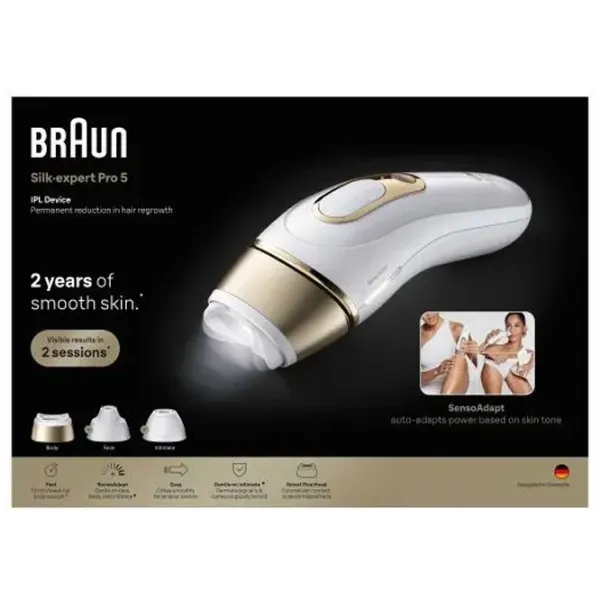 Эпилятор Braun PL5351 Сухая / Золотой Белый photo 2