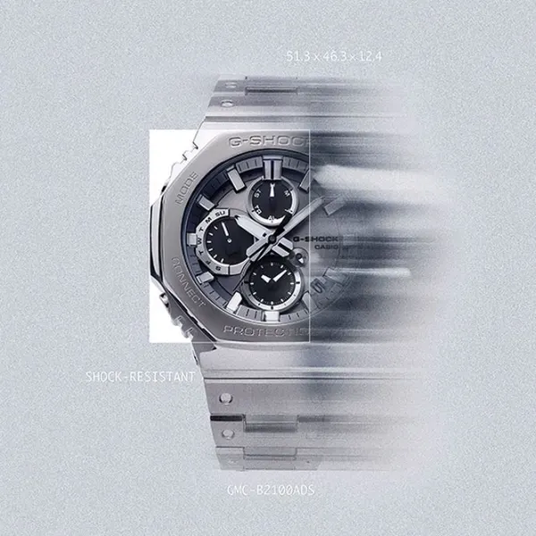 Ceas de mână pentru bărbați Casio GMC-B2100ADS-1AER Cuarț / 46 mm photo 3