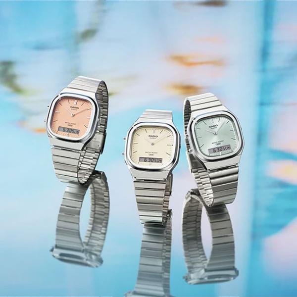 Ceas de mână pentru femei Casio AQ-240E-4AEF Cuarț / 36 mm photo 2