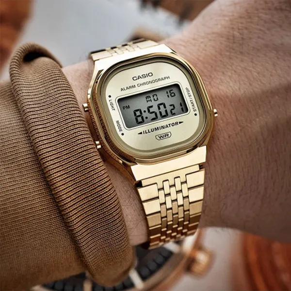 Ceas de mână pentru bărbați Casio A140WE-8AEF Digital / 37 mm photo 4