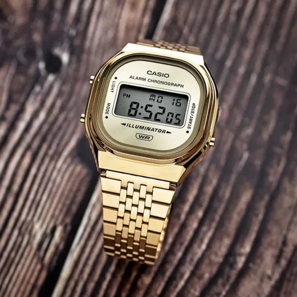 Ceas de mână pentru bărbați Casio A140WE-8AEF Digital / 37 mm photo 5