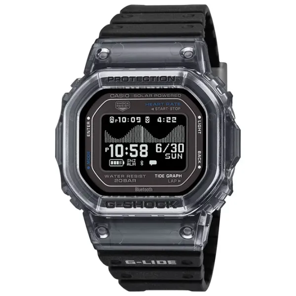Ceas de mână pentru bărbați Casio GBX-H5600-1ER Cuarț cu o baterie solară / 54 x 45 mm photo 1