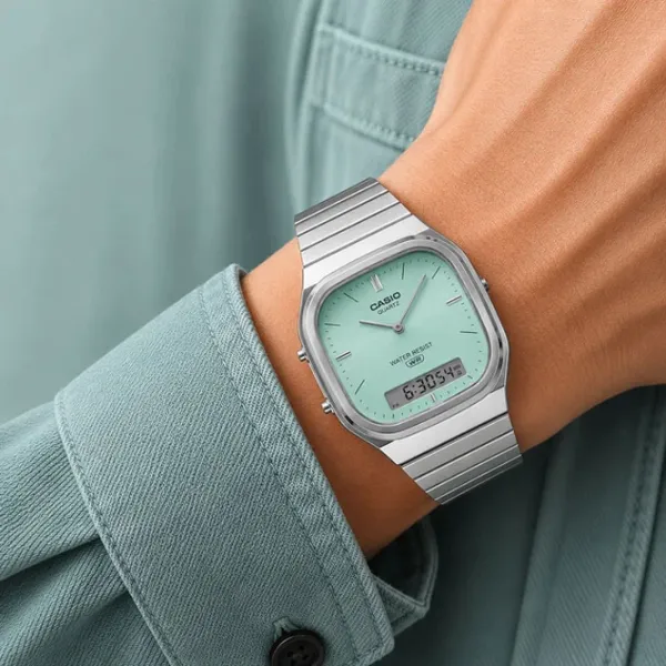 Ceas de mână pentru bărbați Casio AQ-240E-2AEF Cuarț / 36 mm photo 8