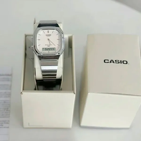 Ceas de mână unisex Casio AQ-240E-7A2EF Cuarț / 36 mm photo 6