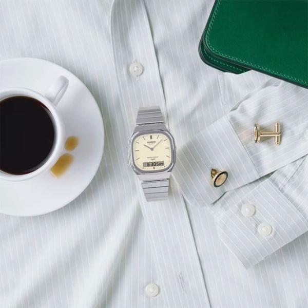Ceas de mână unisex Casio AQ-240E-7A2EF Cuarț / 36 mm photo 8