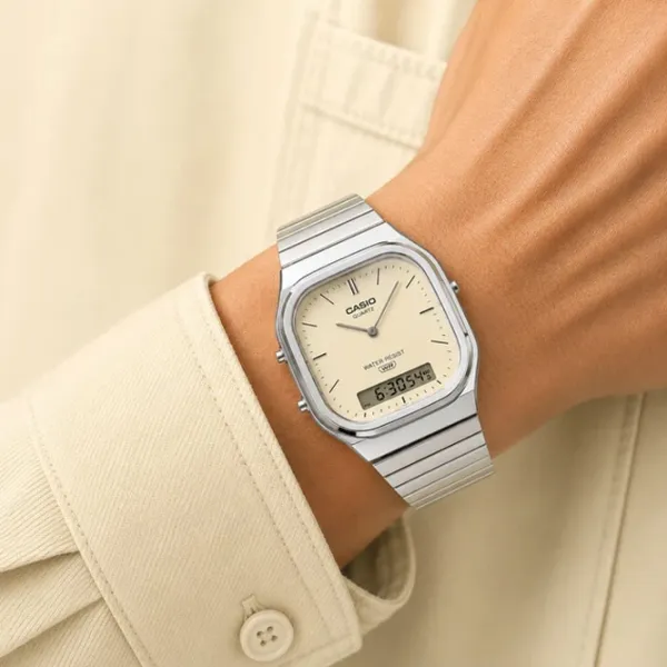 Ceas de mână unisex Casio AQ-240E-7A2EF Cuarț / 36 mm photo 10