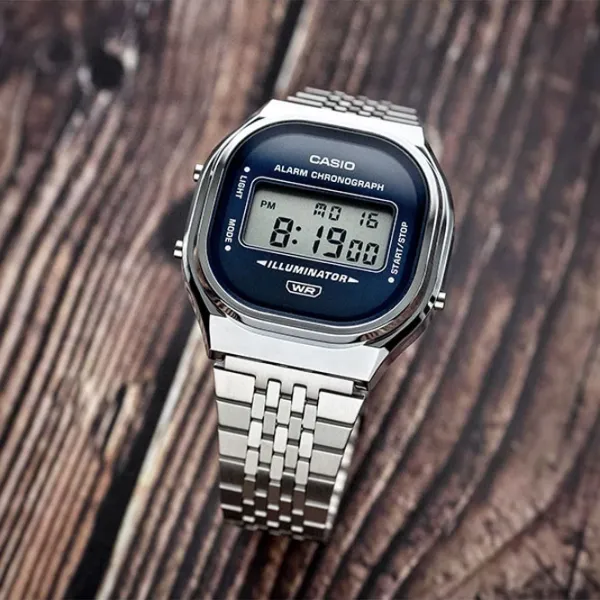 Ceas de mână pentru bărbați Casio A140WE-2AEF Digital / 37 mm photo 4