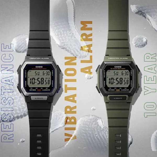 Ceas de mână pentru bărbați Casio W-738H-3AVEF Digital / 47 x 43 mm photo 3