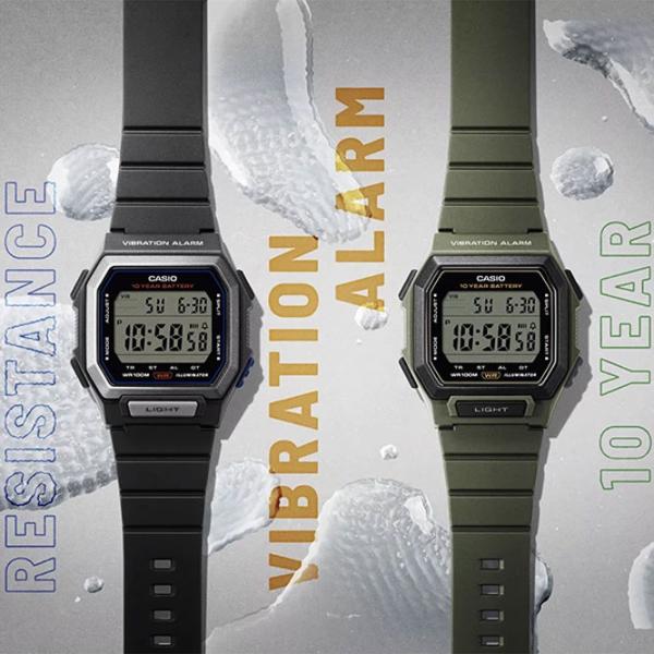 Ceas de mână pentru bărbați Casio W-738H-3AVEF Digital / 47 x 43 mm photo 3