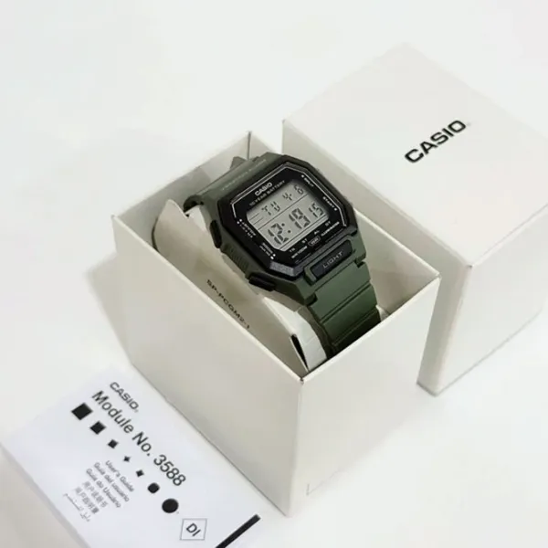 Ceas de mână pentru bărbați Casio W-738H-3AVEF Digital / 47 x 43 mm photo 5