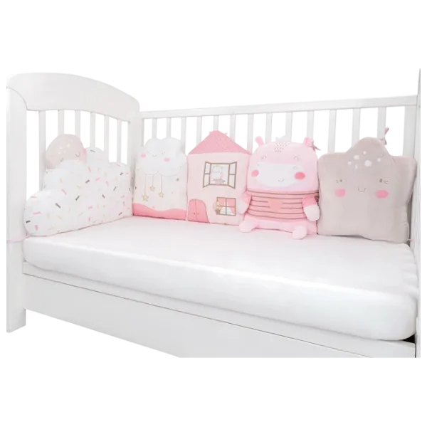 Набор подушек для кроватки Kikka Boo Hippo Dreams 31201010275 0+/ Розовый photo 1
