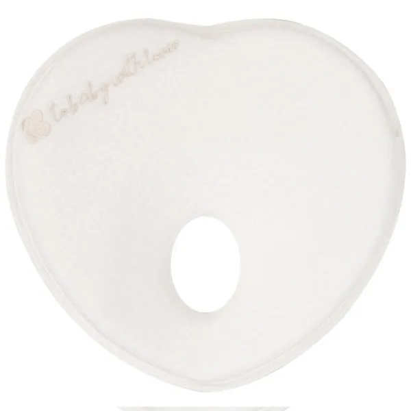 Pernă pentru somn Kikka Boo Heart Airknit 31106010128 0+/ White photo 1
