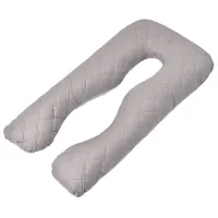 Pernă pentru gravide Mobicasa U-SHAPE  0+/ Gray