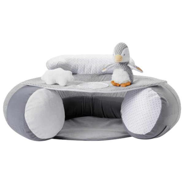 Подушка для игр Nuby Penguin Inflatable Sit Up Baby ID99614 6 месяцев / Серый photo 1