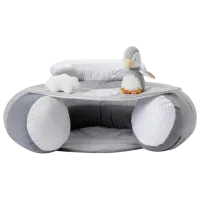 Подушка для игр Nuby Penguin Inflatable Sit Up Baby ID99614 6 месяцев / Серый
