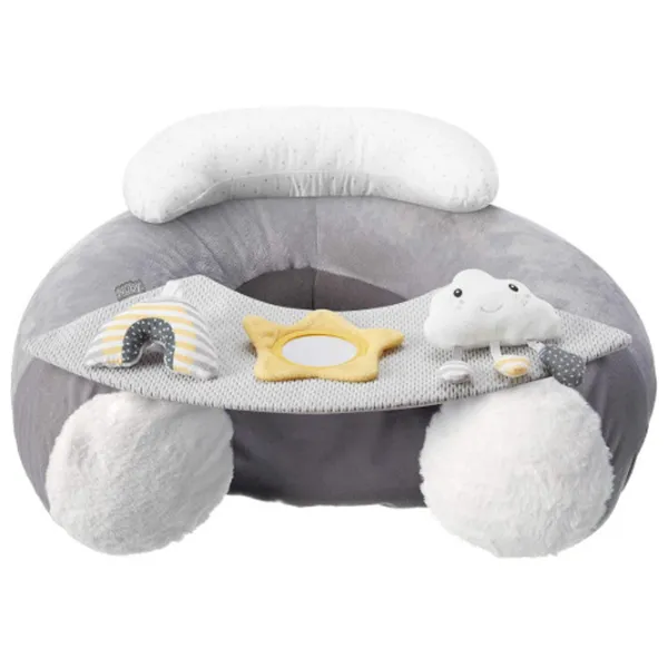 Подушка для игр Nuby Inflatable Sit Up Baby Seat ID99806 6 месяцев / Серый photo 1