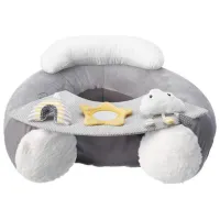 Подушка для игр Nuby Inflatable Sit Up Baby Seat ID99806 6 месяцев / Серый