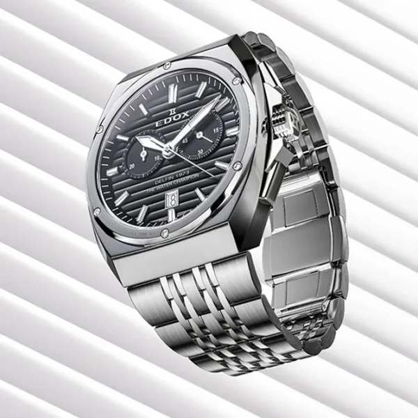 Ceas de mână pentru bărbați Edox 10118-3M-NIN Cuarț / 43 mm photo 3