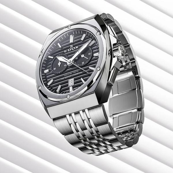Ceas de mână pentru bărbați Edox 10118-3M-NIN Cuarț / 43 mm photo 3