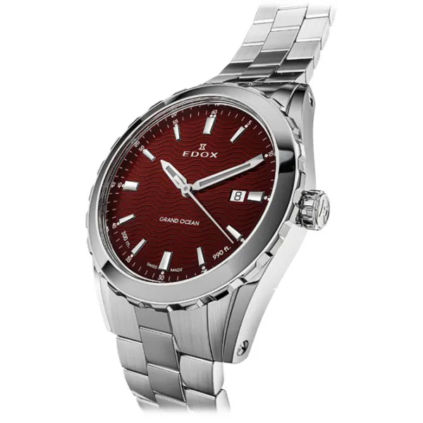Ceas de mână pentru bărbați Edox 53102-3M-ROUIN Cuarț / 42 mm photo 5