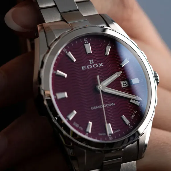 Ceas de mână pentru bărbați Edox 53102-3M-ROUIN Cuarț / 42 mm photo 6