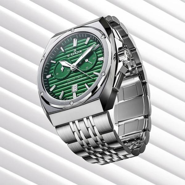 Ceas de mână pentru bărbați Edox 10118-3M-VIN Cuarț / 43 mm photo 3