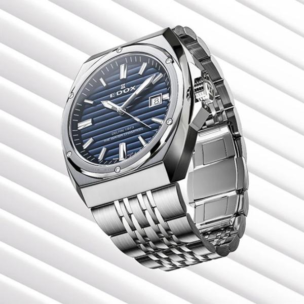 Ceas de mână pentru bărbați Edox 53032-3M-BUIN Cuarț / 41 mm photo 3