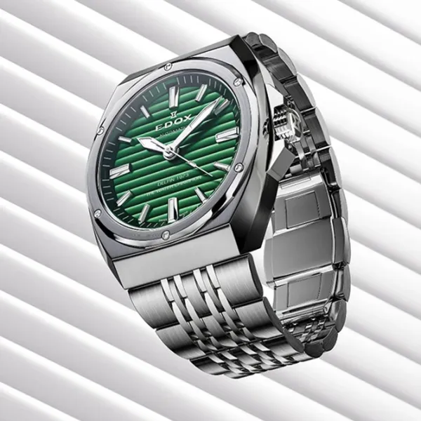 Ceas de mână pentru bărbați Edox 80142-3M-VIN Mecanic / 41 mm photo 2